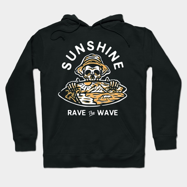 rock skull terror - sunshine Hoodie by Rock Skull Terror